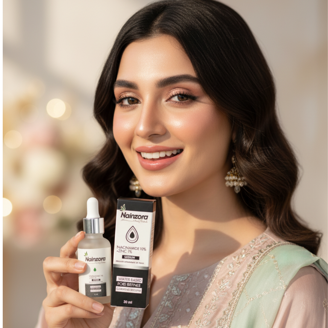 Nainzora Niacinamide Serum | Best Serum for Dark Spots, Pores & Glowing Skin in Pakistan